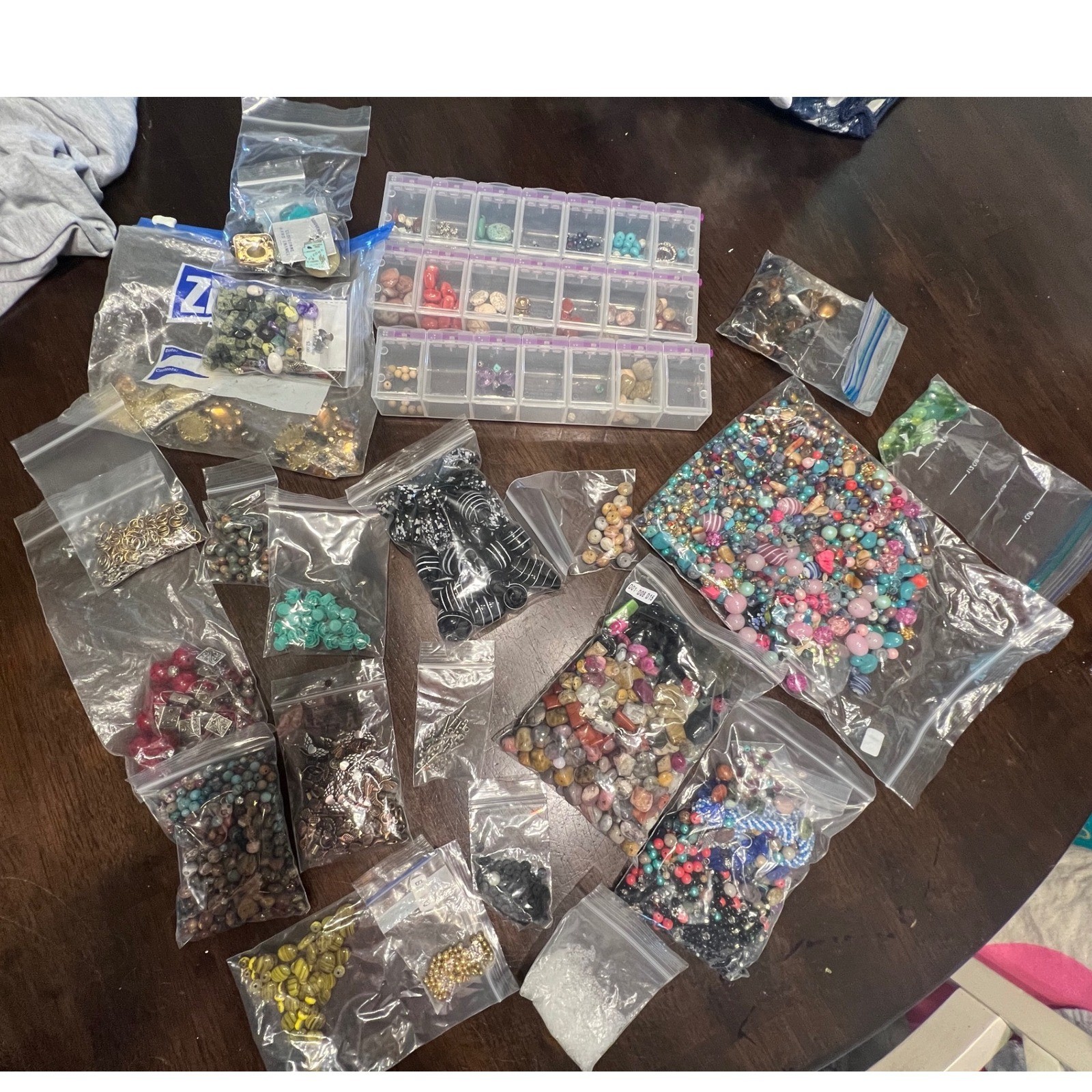 Jewelry Making Kit Women Multicolor Mixed Media Bead & Charm Lot
