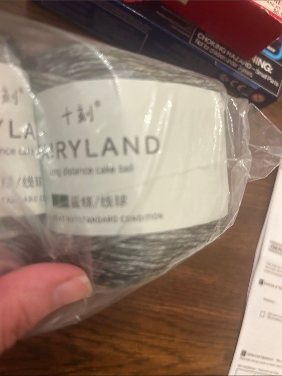 Fairyland New set of blended grey cake ball yarn skeins crafts crochet knitting
