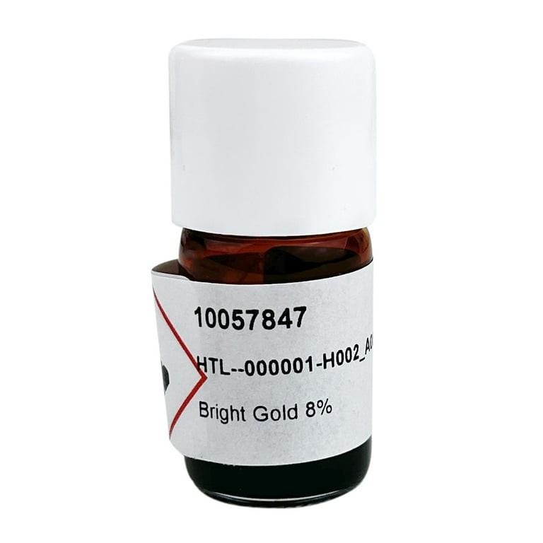 Colorobbia Liquid Bright Gold 8% Overglaze for Kiln-Fired Ceramics – 2 Grams