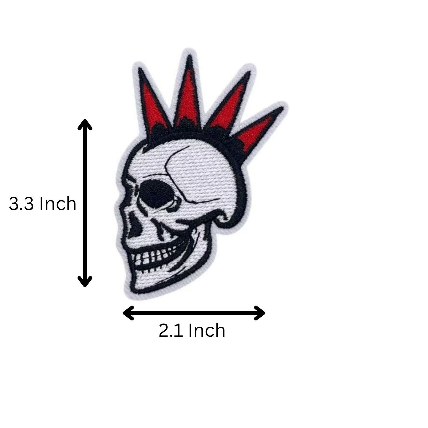 Punk Style Rock Band Skull Iron on / Sew on Embroidered Patch for DIY Clothing