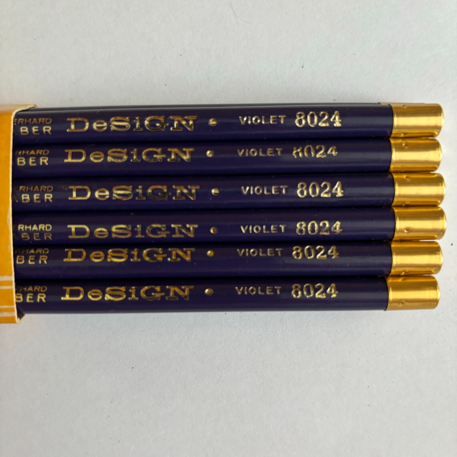 Vintage Eberhard Faber Design 12 Per Pack 3H Colored Pencils Violet 8024 NOS