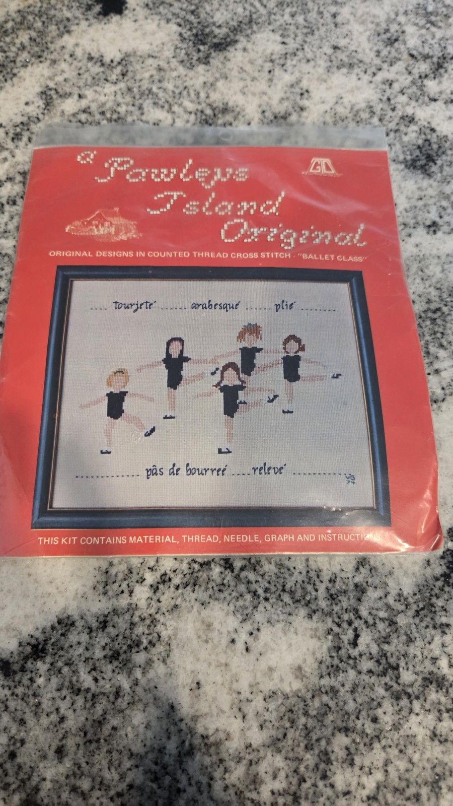 VINTAGE BALLET CLASS Counted Cross Stitch. Complete Kit NEW In Package NIP 1988