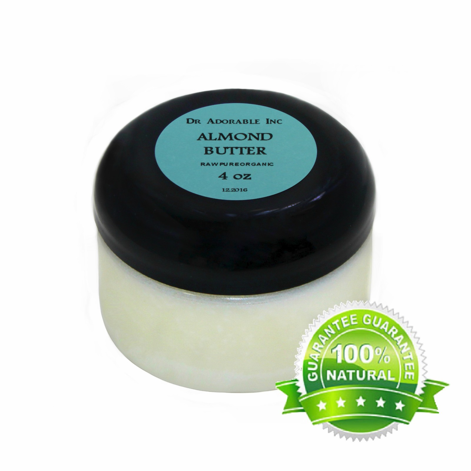 Pure Almond Butter Organic Cold Pressed 2 oz 4 oz 8oz up to 12 Lb Free Shipping