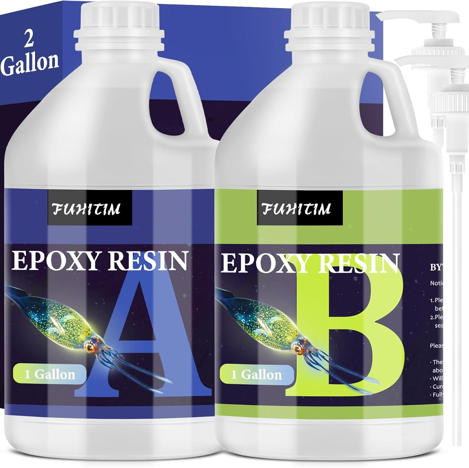 2 Gallon Crystal Clear Epoxy Resin Kit – Bubble-Free for Perfect Crafts