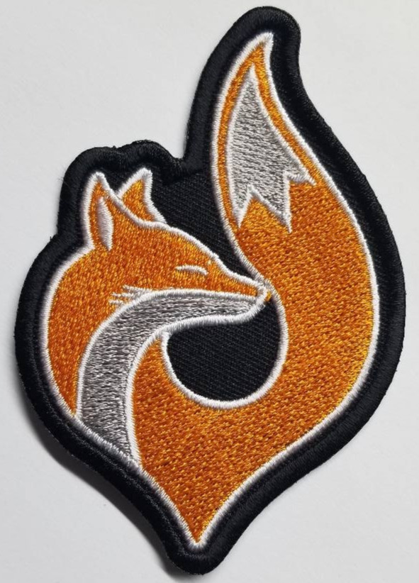 Fox Patrol unit Battletech Embroidered Patch approx 2.5×3.5″