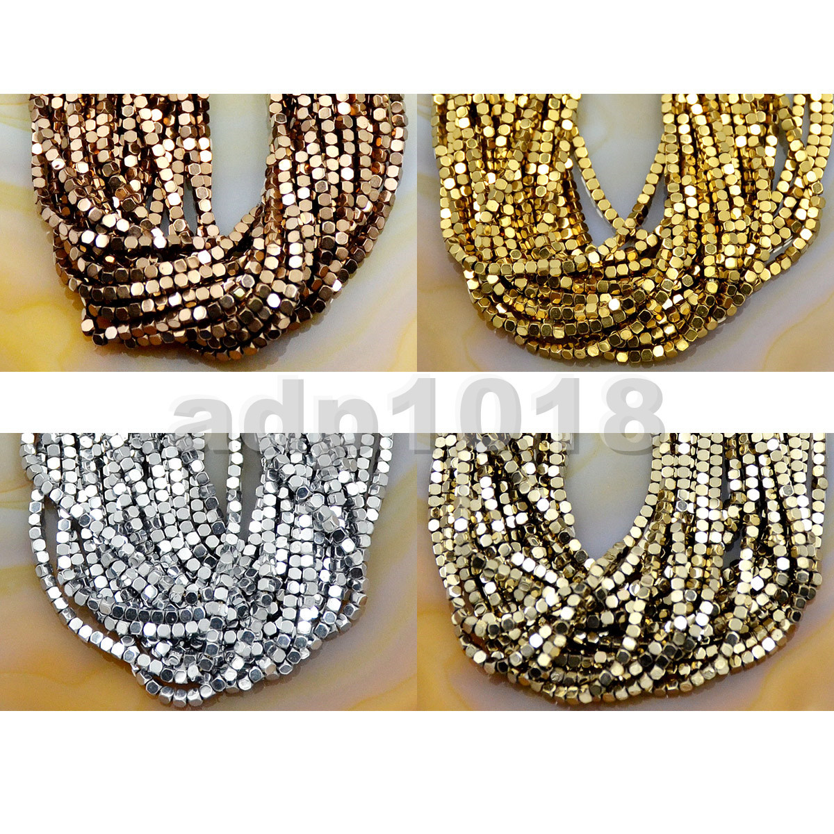 Natural Hematite Gemstone Faceted Square Cube Loose Beads 16″ 2x2mm 4x4mm Pick