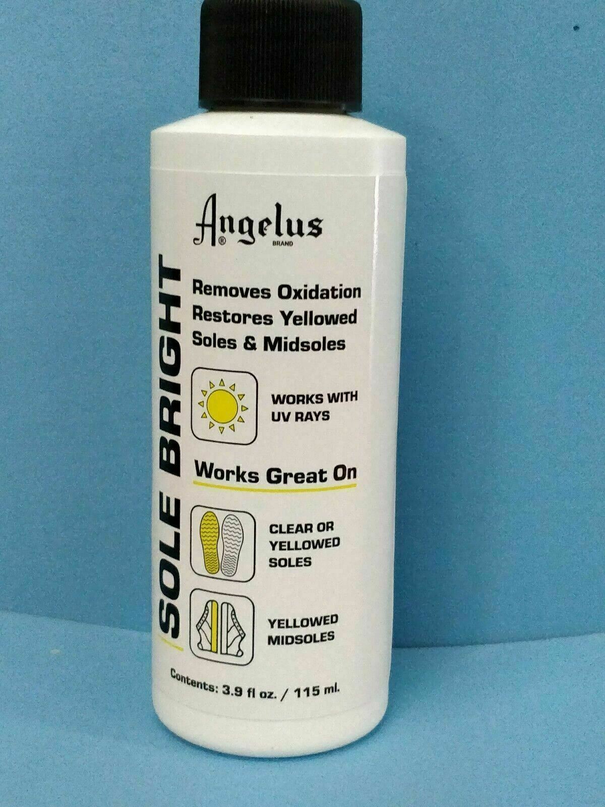 Angelus Sole Bright, Icy Sole Restorer Sauce, Removes Yellowing! NEW PACKAGE