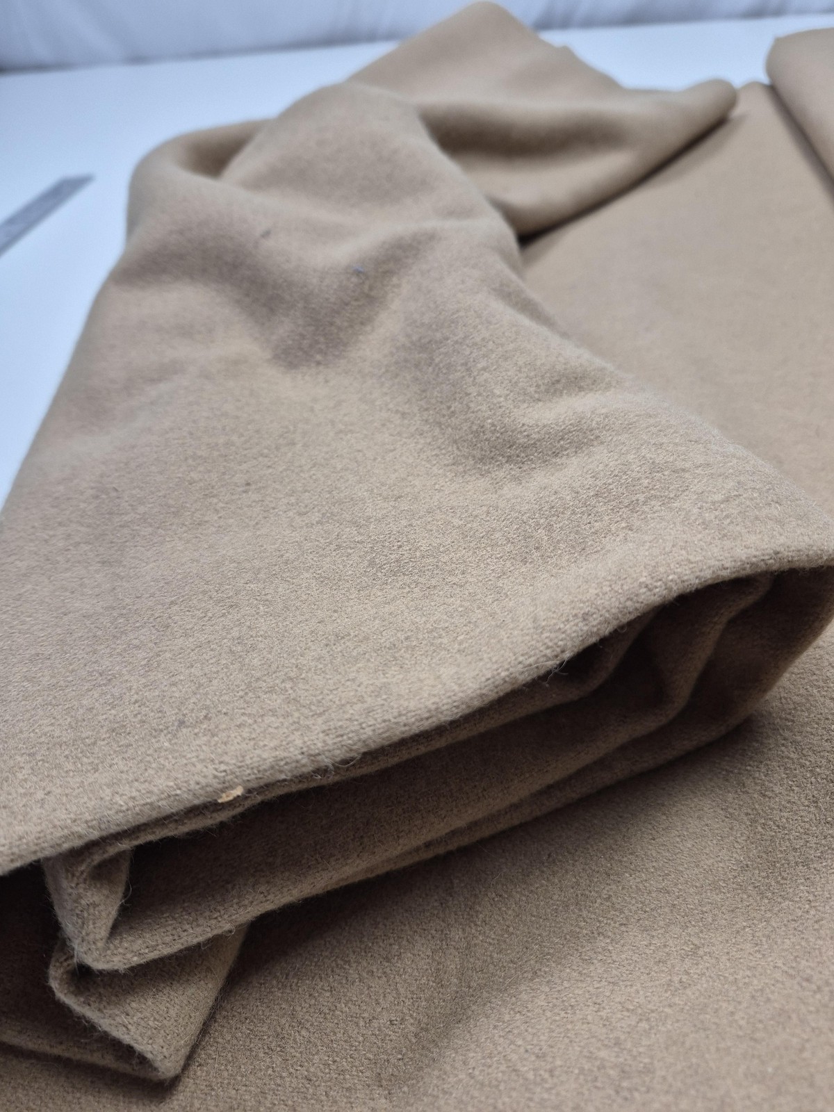 Wool Cashmere Coat Jacket Fabric Camel Brown Solid Topcoat Cloth 2 Yd 12 In
