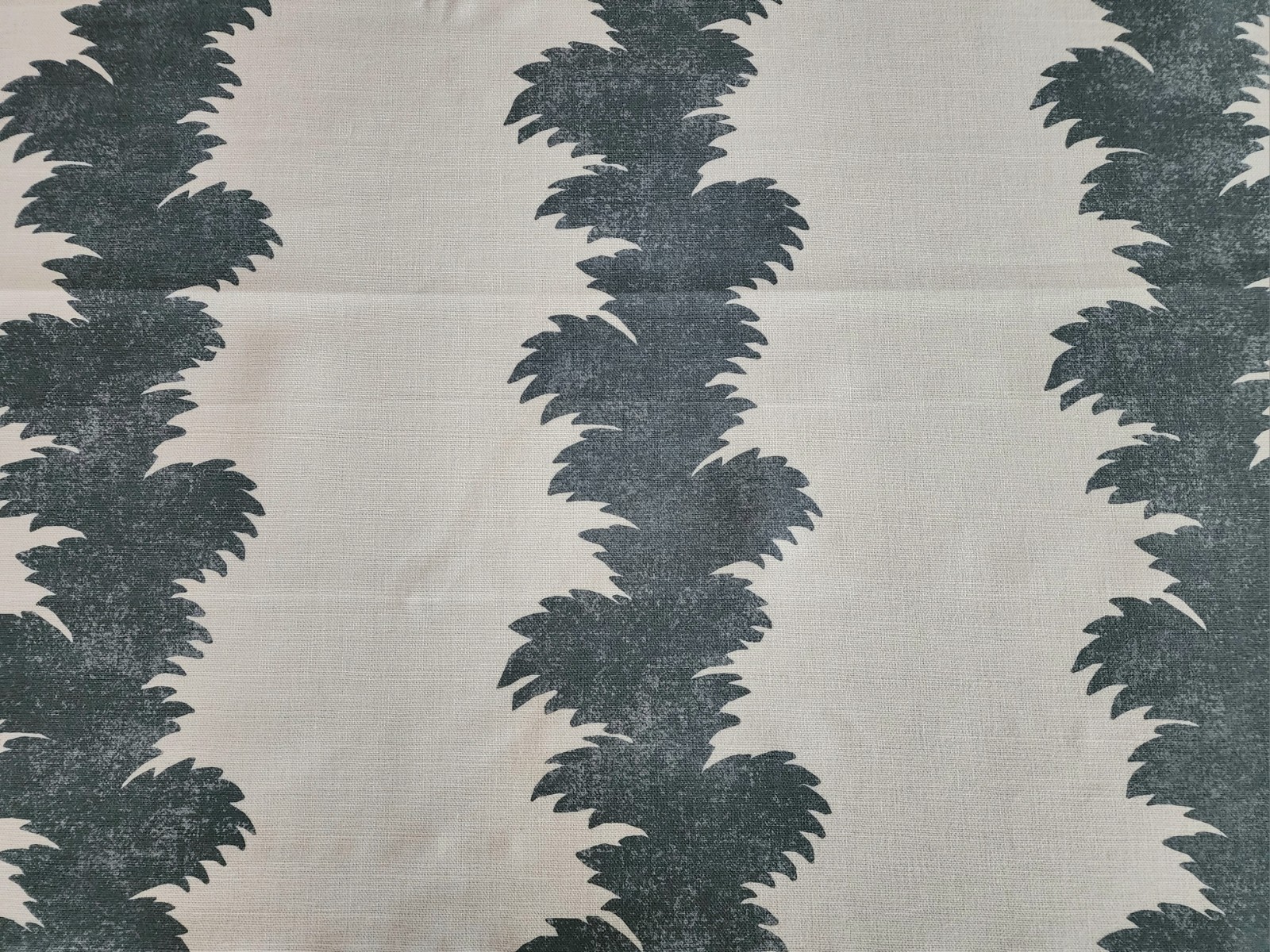 Paolo Moschino “Palmyra” Fabric – Blue 22″ 0.61 Yards Remnant Perfect Condition