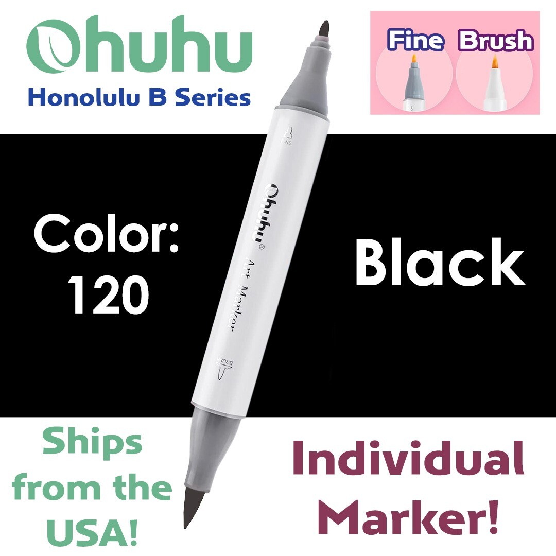 OHUHU HONOLULU Brush & Chisel – Choose Your Own Marker Colors (NEW) Mix & Match!