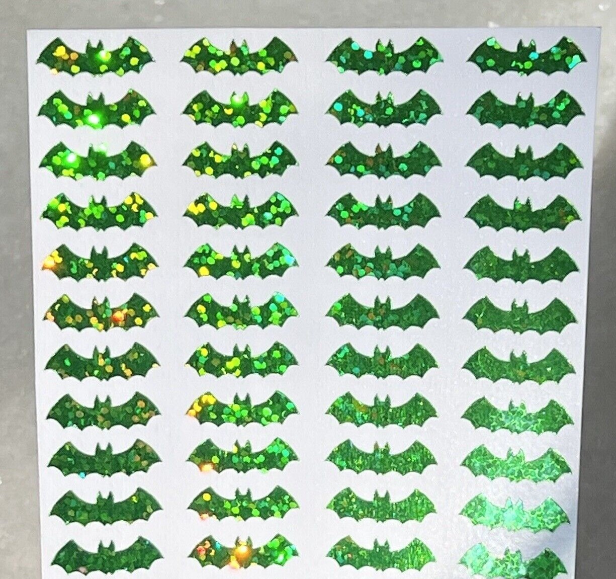 Sparkle Bat Sticker Sheet! – Choose a Size & Color!