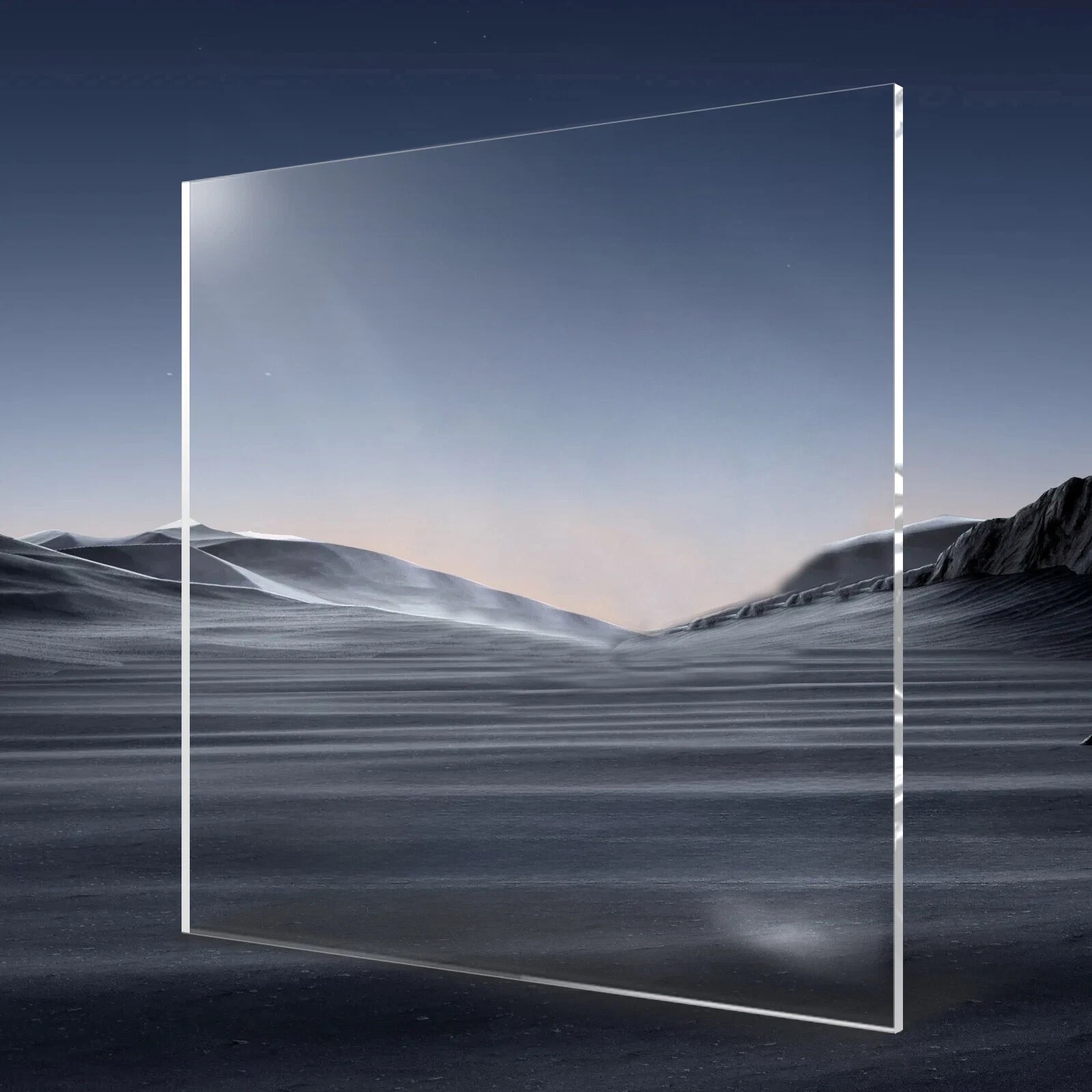1-Pack Polarized Plexiglass Acrylic Sheet 36 x 48 Inch Plastic Sheet 1/4 Inch