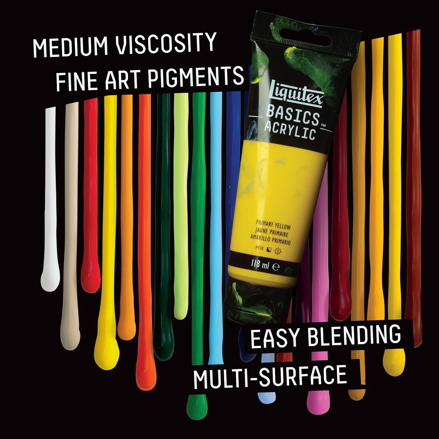 BASICS Acrylic Paint, 118Ml (4-Oz) Tube, Titanium White