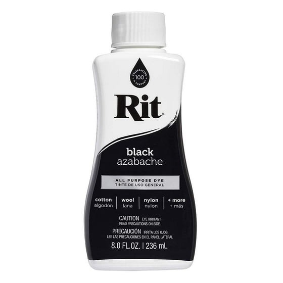 (2 pack) Rit, All Purpose Liquid Dye, Black, 8 fl oz Free Expedited Shipping