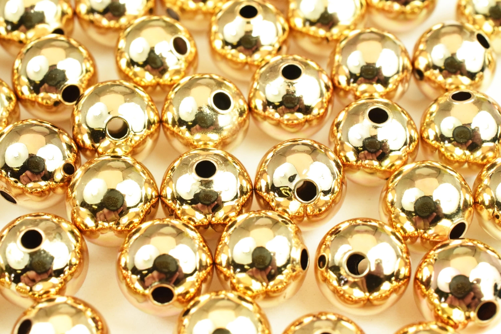 18K Gold Filled Round Beads, Seamless Ball 2mm TO 20mm