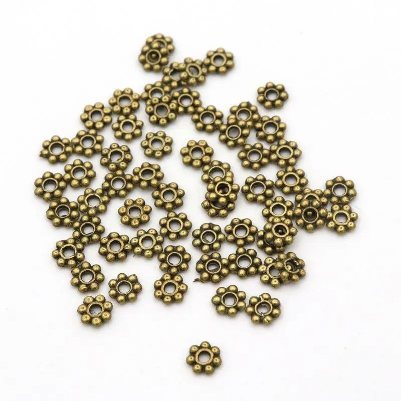 1000 Tibetan Gold Loose Spacer Bracelet Charms Necklace Beads DIY Jewelry Making