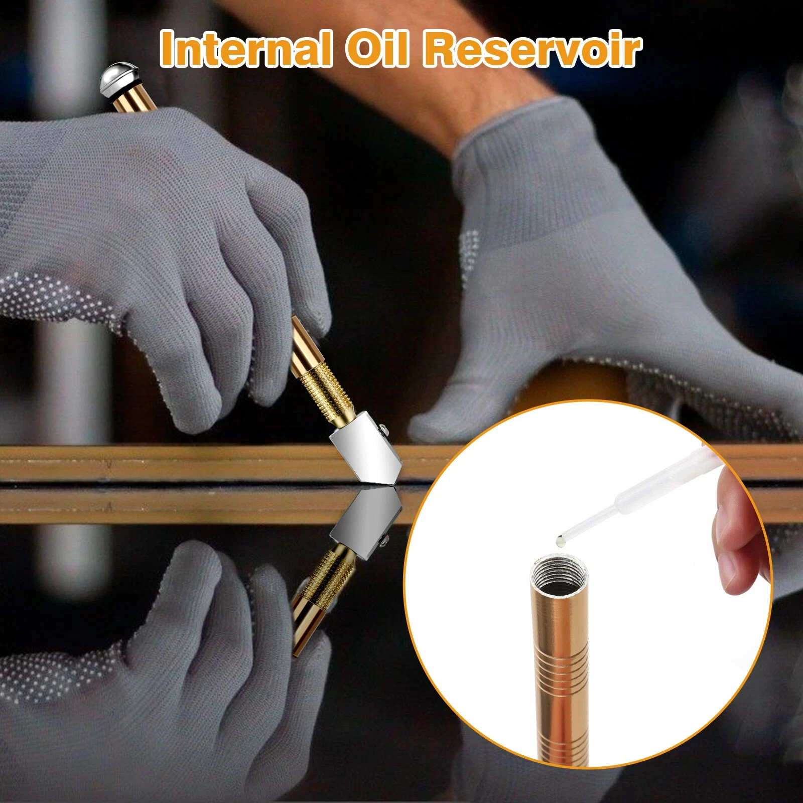 2Pcs Professional Glass Cutter Metal Carbide Precision Anti-Skid Cutting Tools