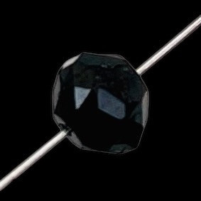 Fancy Color 0.61cts Natural Black Diamond Roundel Bead | 4x3mm | 1 Bead |