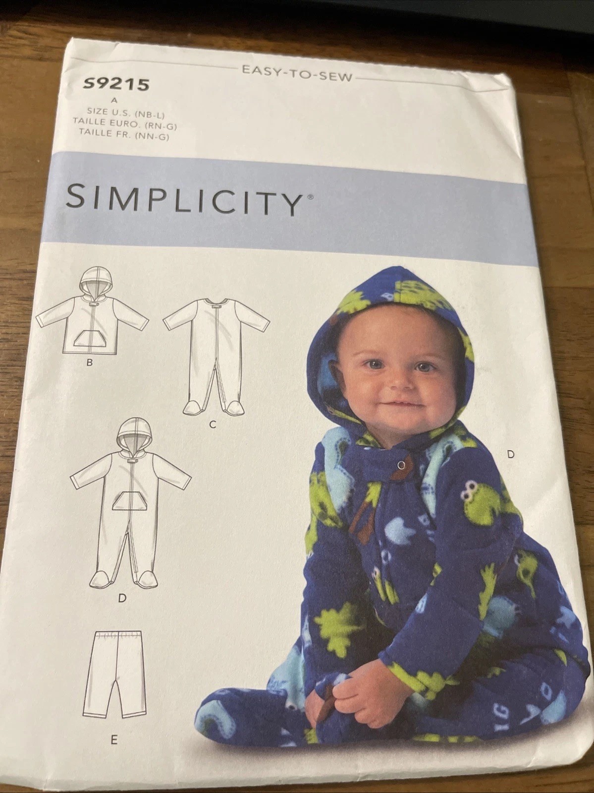 Simplicity Pattern S9215 Baby Boy/Girl Jackets~Bodysuits~Pants Sz NB-L