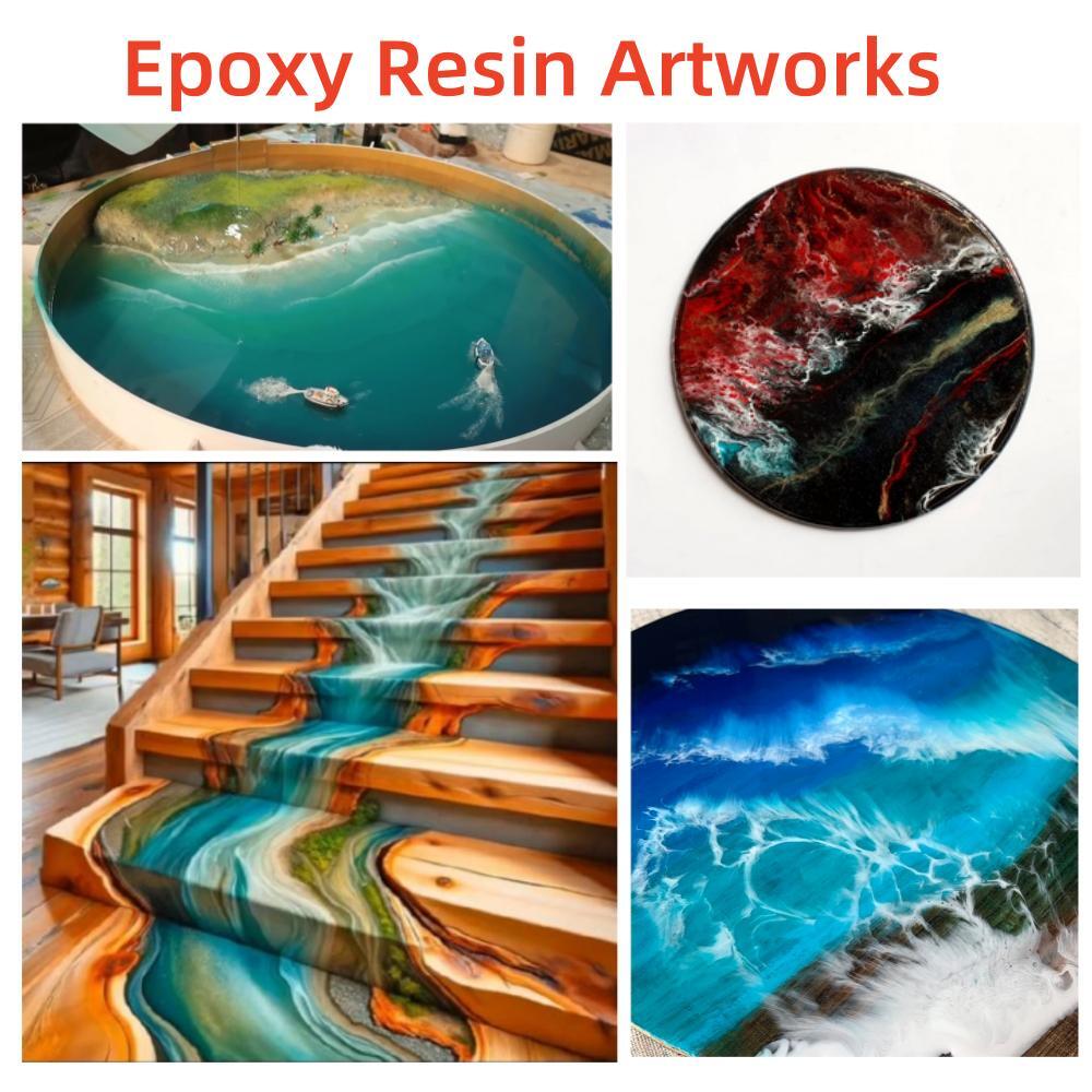 Bulk 4 Gallons – Crystal Clear Tumbler Epoxy Resin Kit – Wood Water Proofing