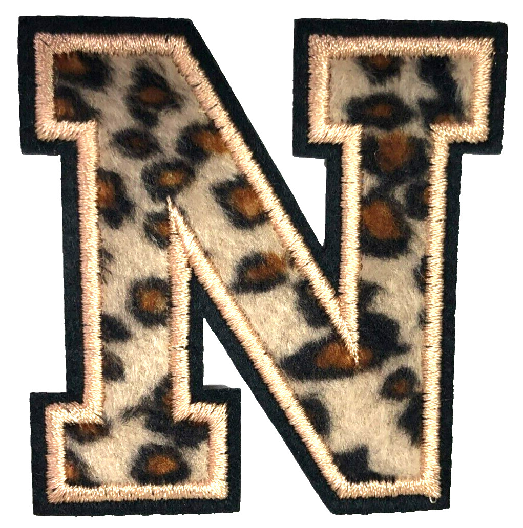 Patch Sew & Iron On Embroidered Clothing Hats Jackets Coat Names Letters N A492