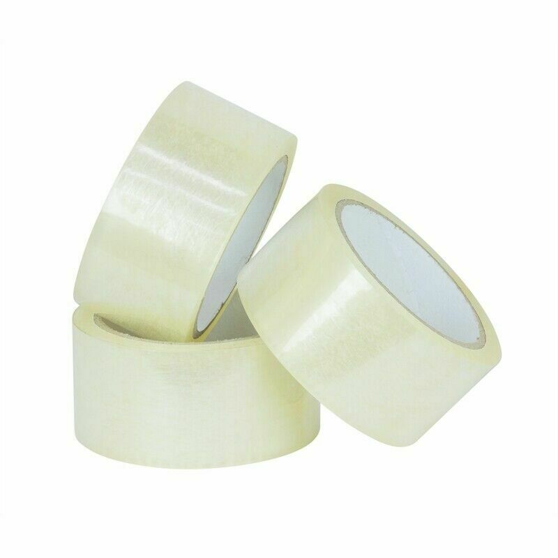 36 x Packing Tape Packaging Clear Sticky Sealing Tapes 48mm 75M transparent