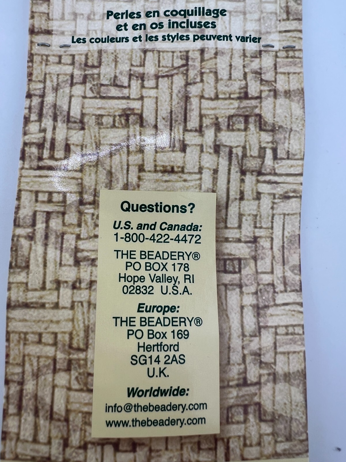The Beadery Specialty Bead Set Shell & Bone Beads 41 Pieces Jewelry Making #4603