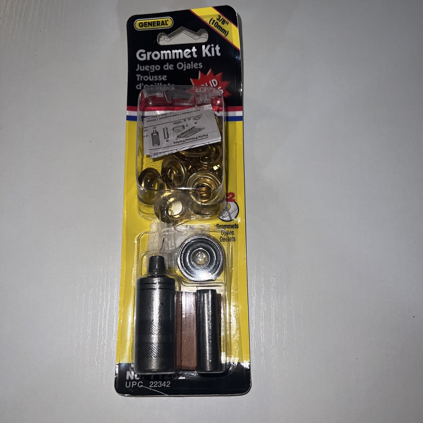 General 71262 3/8″ Brass Grommet Kit 12 Count