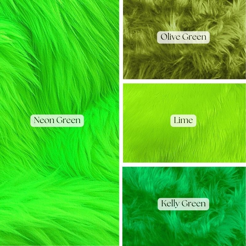 Fluffy Shaggy Faux Fur Fabric by Yard – 60″ Wide Soft Long Pile for Décor