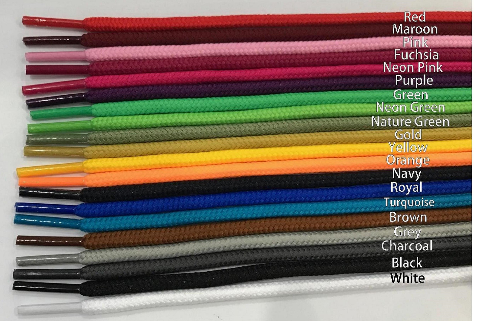 Variety Color Round Plastic Tip Hoodie Drawstrings 36″ 5 Pair SAME DAY SHIPPING