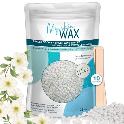 14oz Hypoallergenic Stripless Wax Beads for Sensitive Skin – Gentle Hair Removal