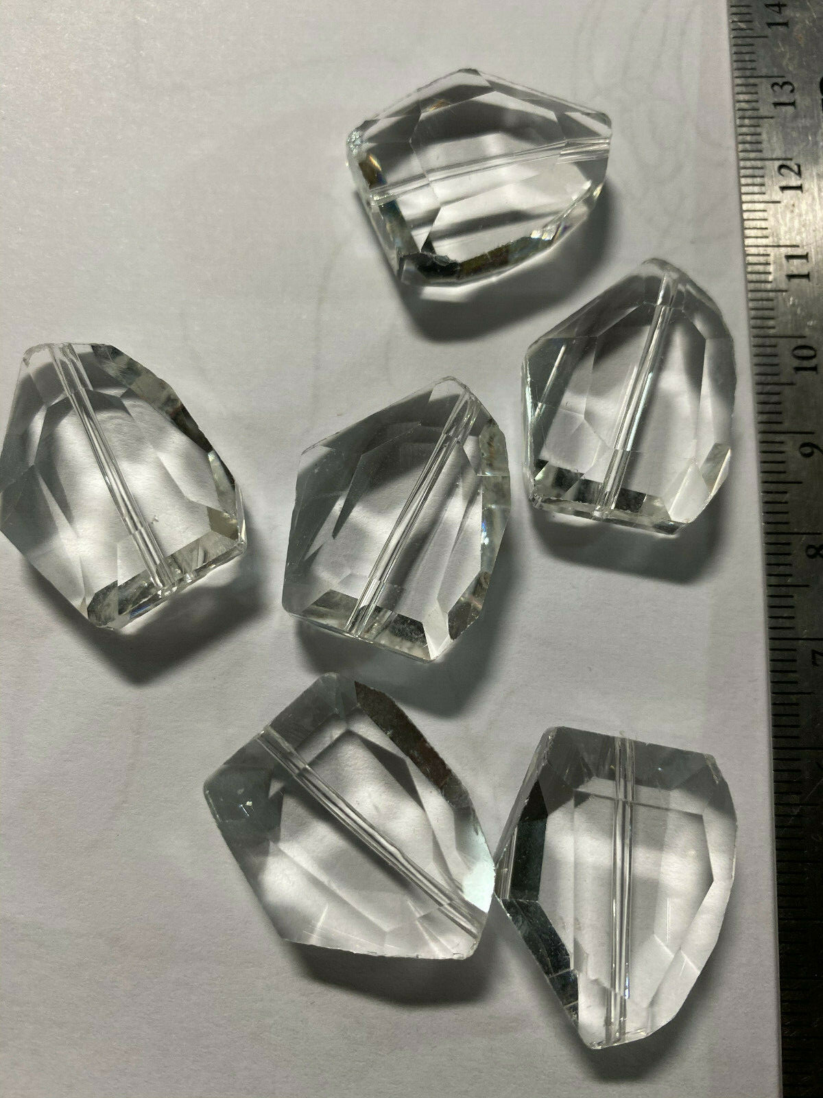 Vintage Glass Crystal Beads ***UPICK *** Lead Free Crystal Beads 16mm 18mm 20mm