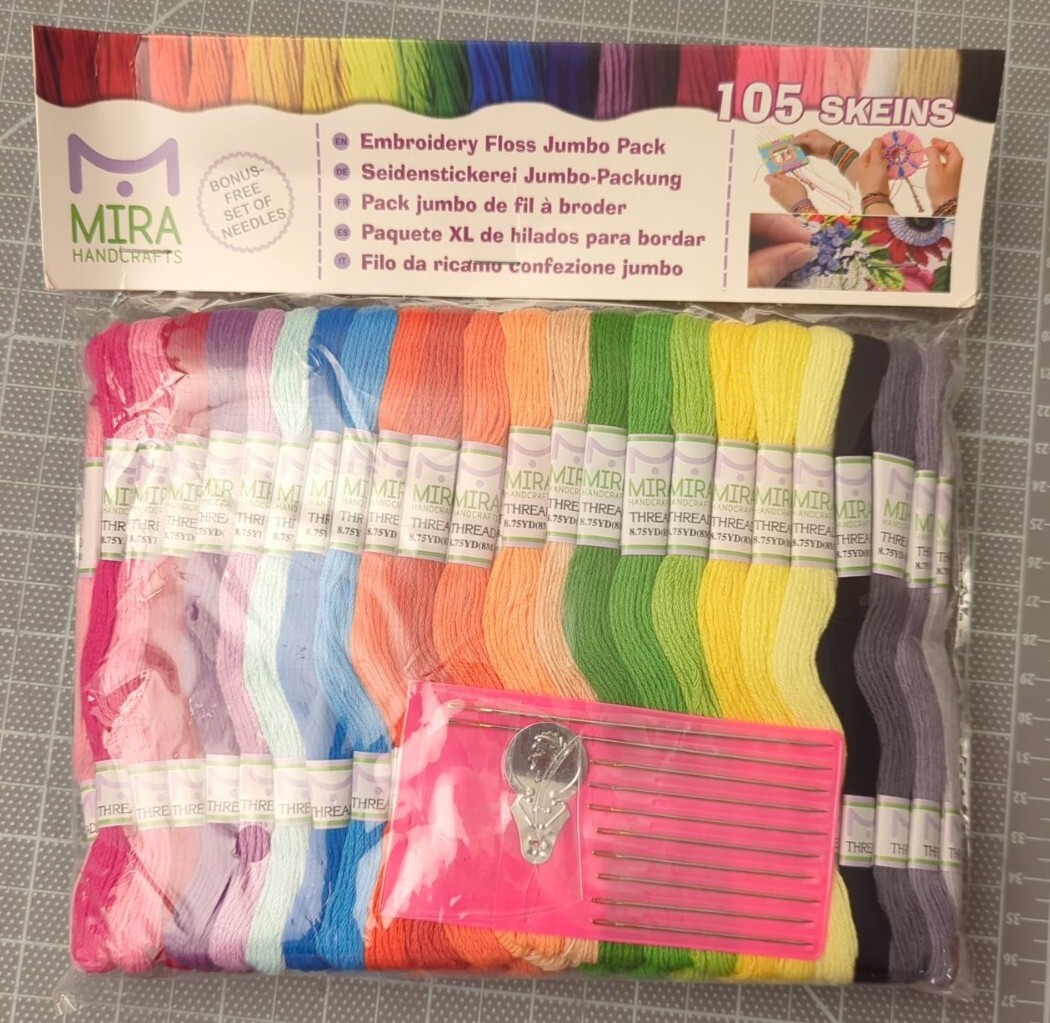 MIRA 105 Skeins 6 Strand Cotton Floss Cross Stitch Embroidery Thread
