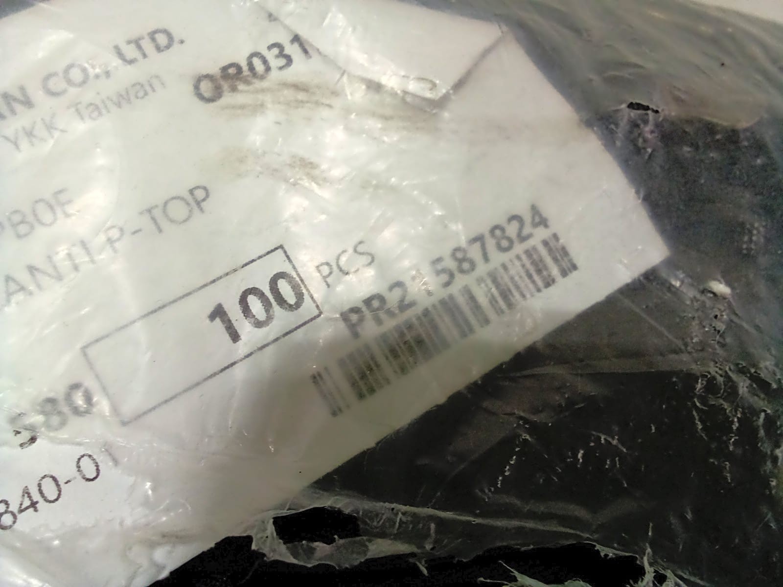 YKK 100pc #3 Nylon Coil Zipper 7 Inch Black 580 Bulk Sewing Tailor Craft Pack