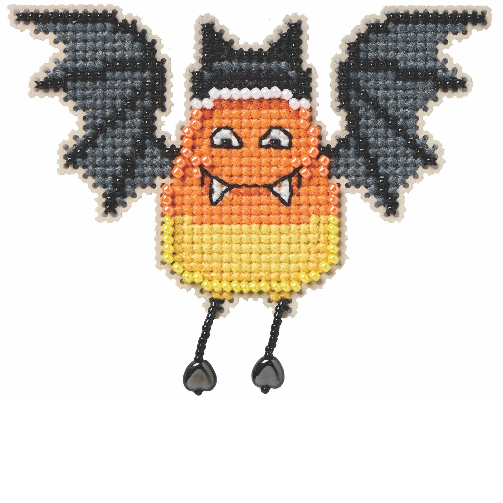 Batty Corn Beaded Cross Stitch Kit Mill Hill 2026 Autumn Harvest MH182621
