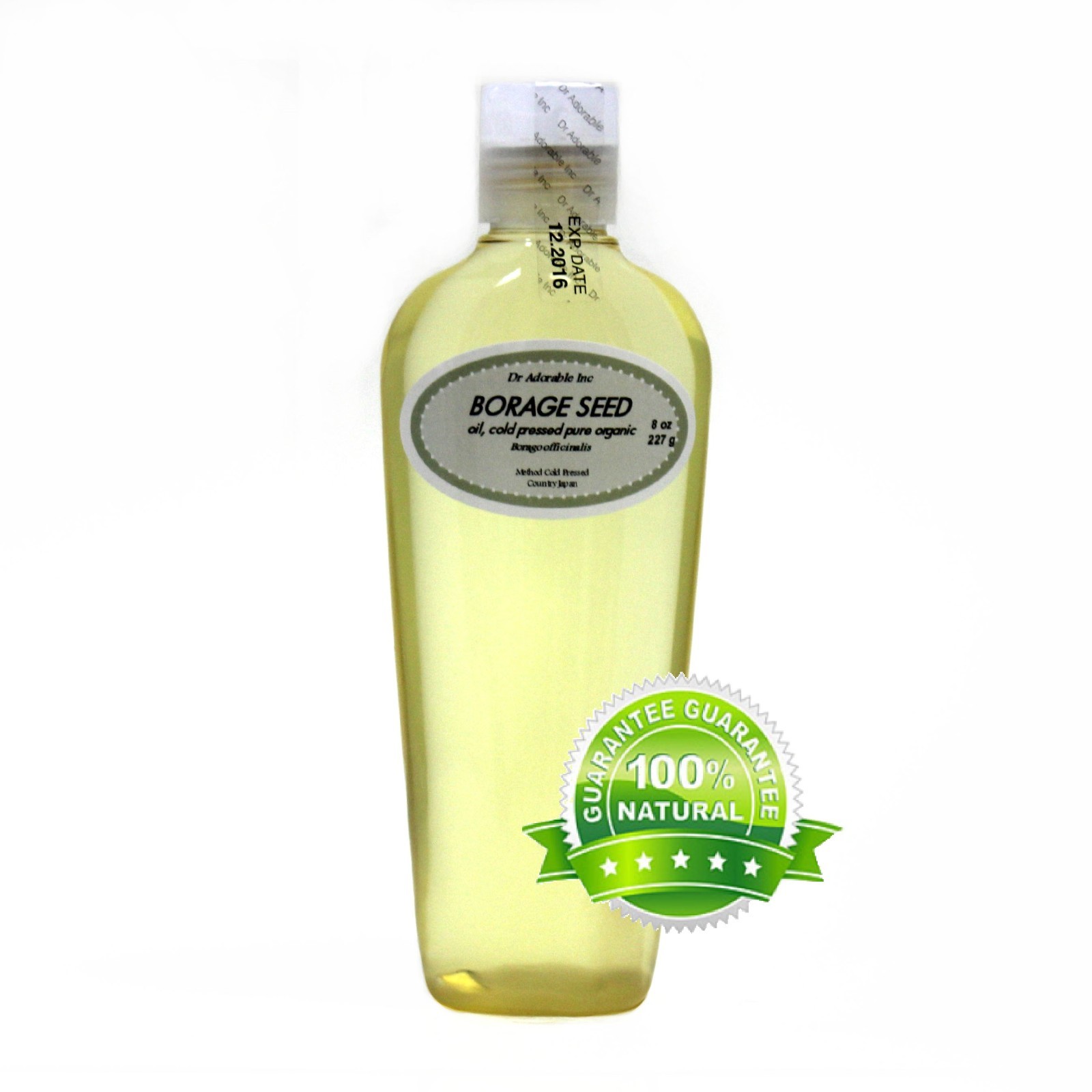 Pure Borage Seed Oil 20%GLA 2 oz 4 oz up to gallon Free shipping Cold Pressed