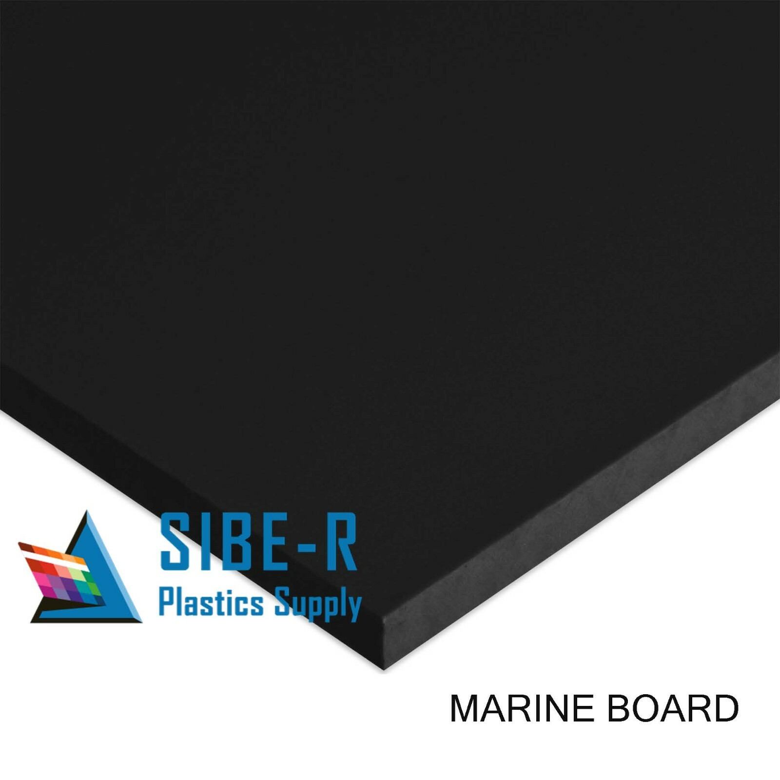 HDPE Marine Board Plastic Sheet – 3/8″ Thick (9mm) – Black – Choose Your Size