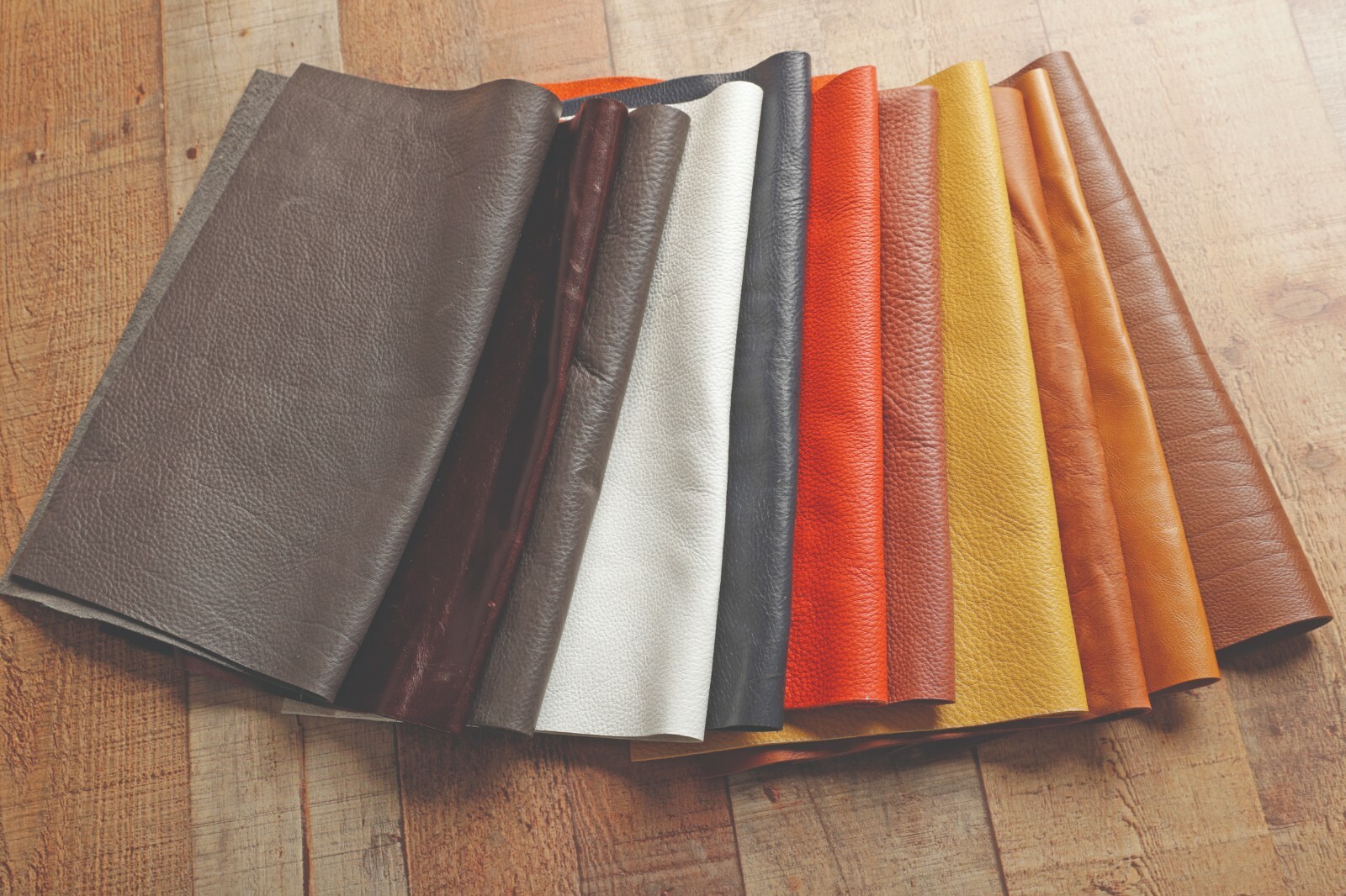 Premium Italian Cowhide Leather Scraps upholstery — Large Size pieces 12″x12″