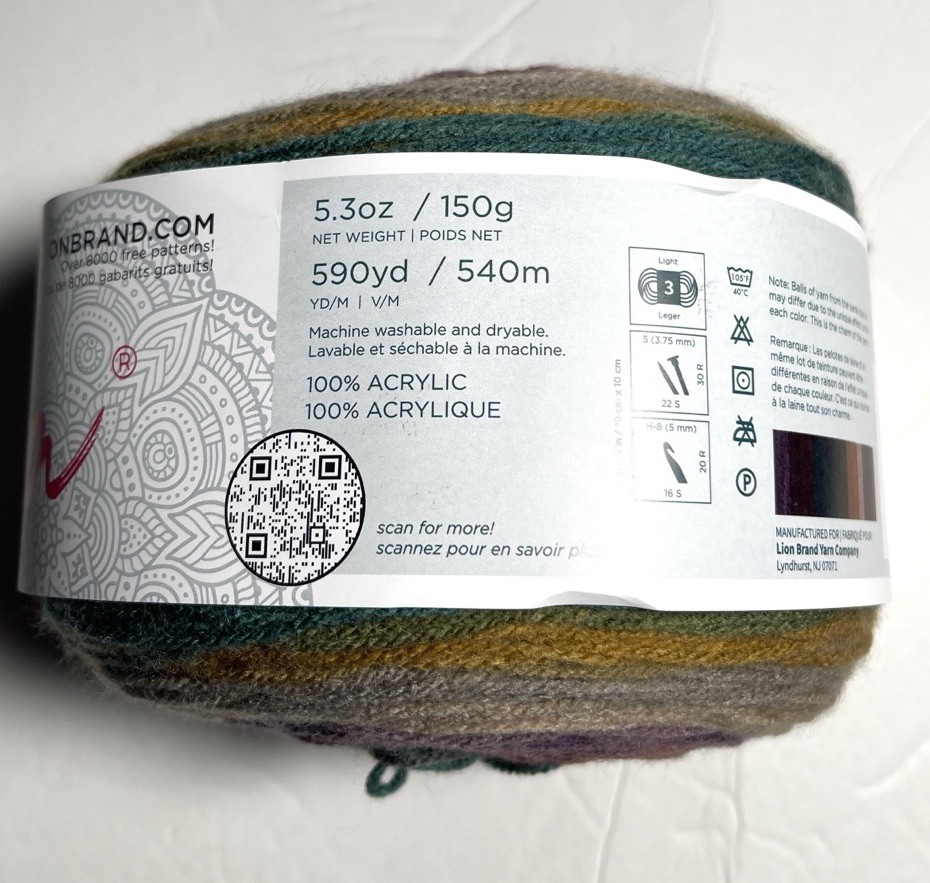 LION BRAND MANDALA CAKE 1- Pk. WARLOCK . I COMBINE SHIPPING. see details.