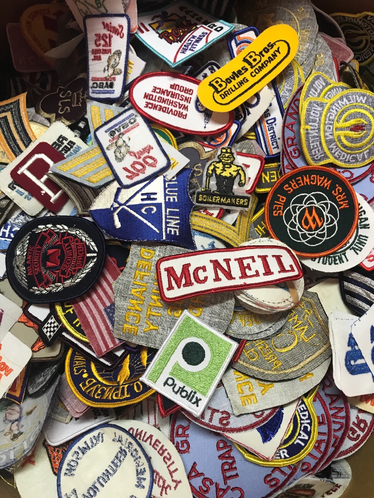 Vintage Patch Lot 50 patches nasa,automotive,Promo,police,Sports,Military Rare
