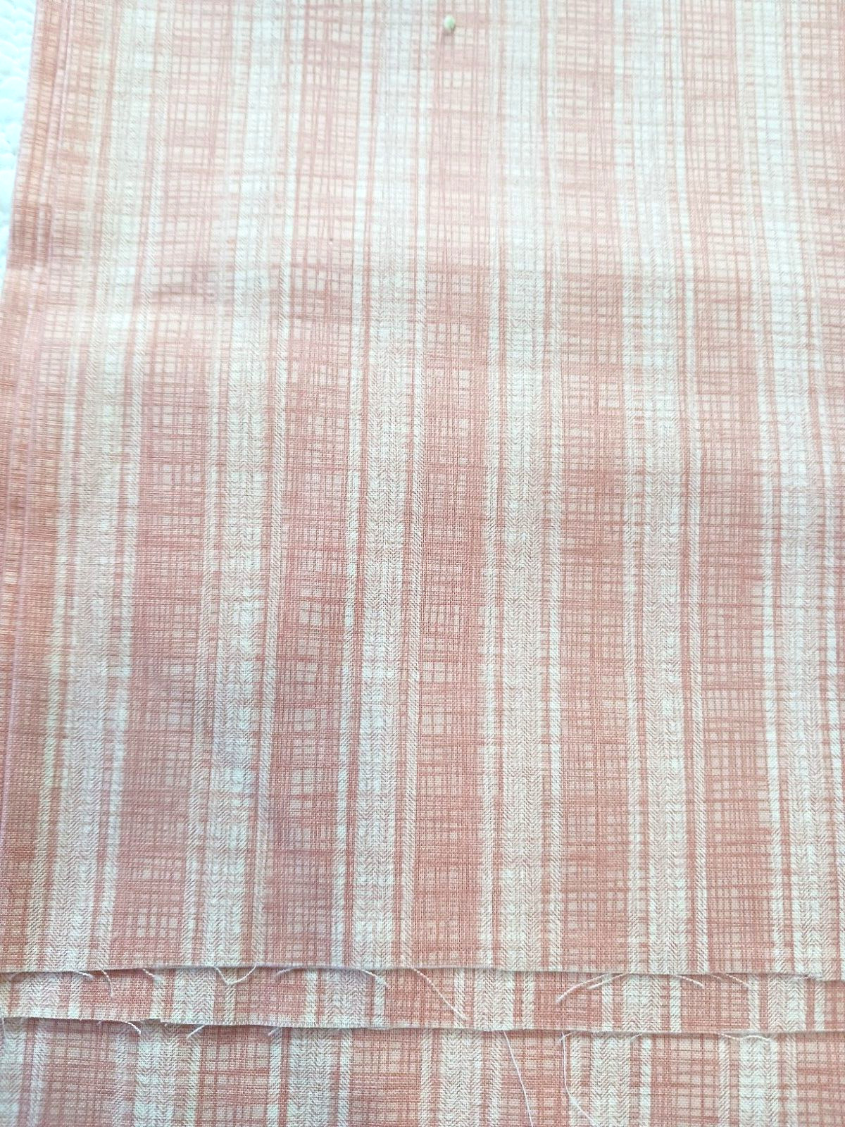 Stack Peach Cotton Fabric 5 Pcs Polka Dots Plaid Kate & Birdie Brother Sister D