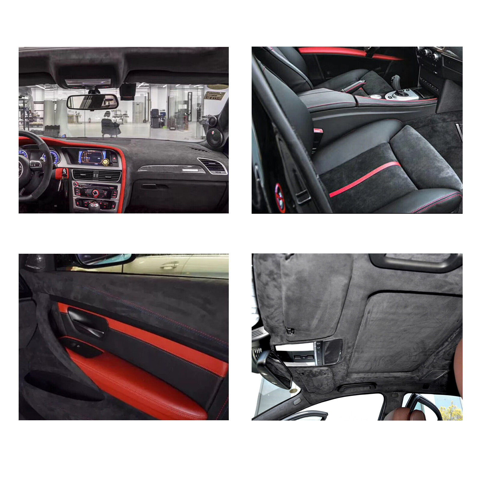 Suede Headliner Fabric Auto Ceiling Replacement Repair 60″W 20″/72″/132″/216″L