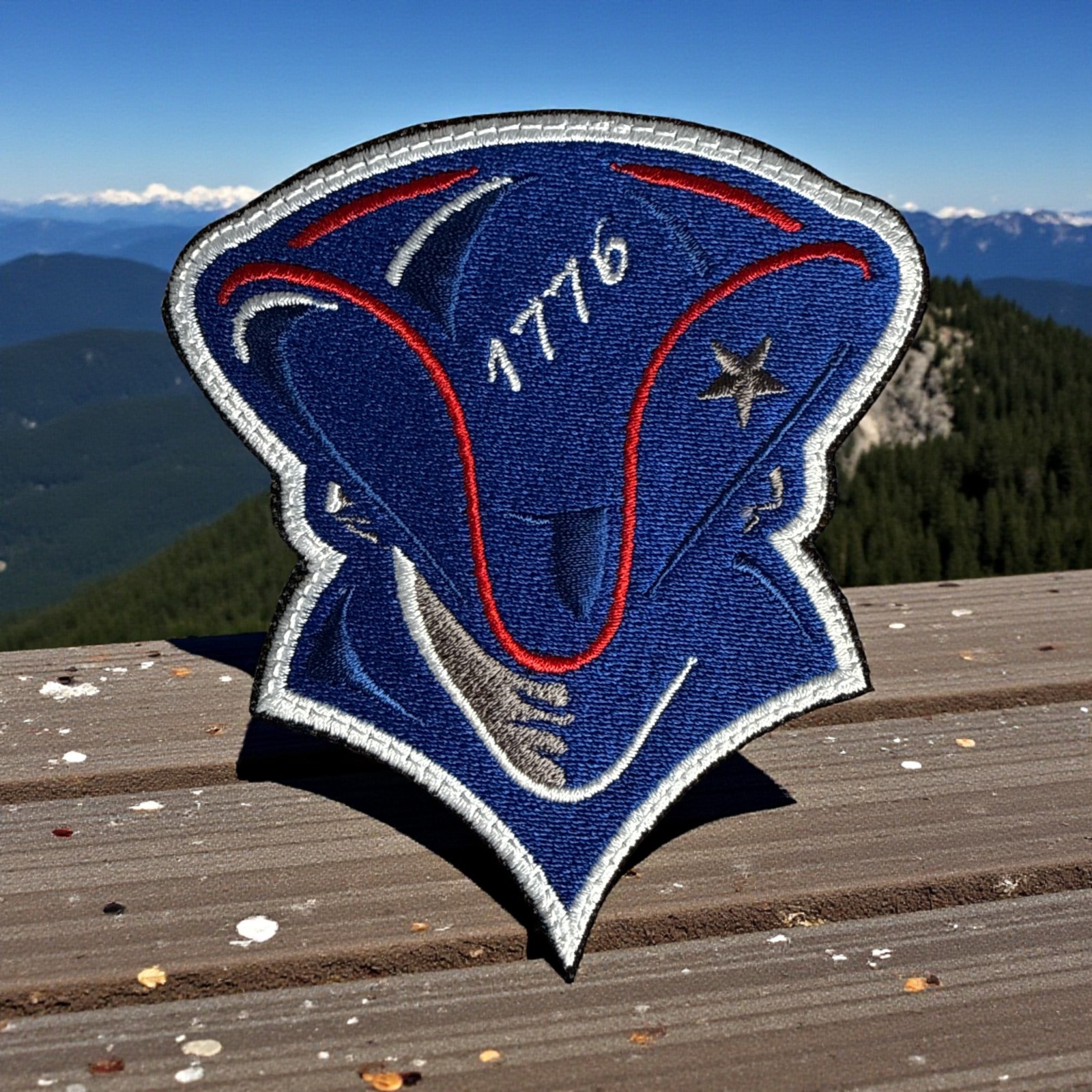 1776 American Patriot Embroidery Patch 3.77″ X 3.35″