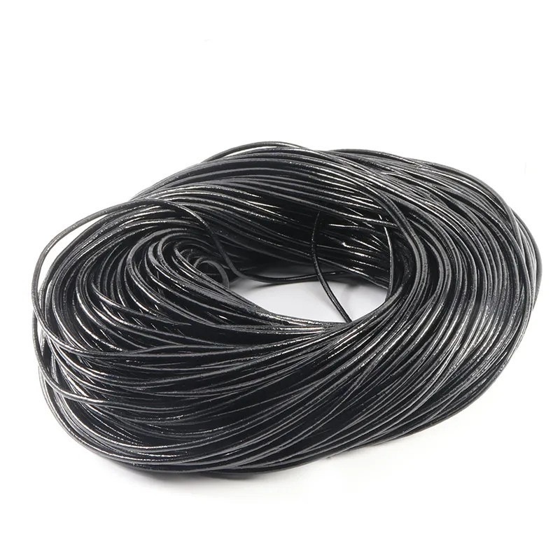Round Genuine Leather Cord for DIY Jewelry Necklace / Bracelet Making String