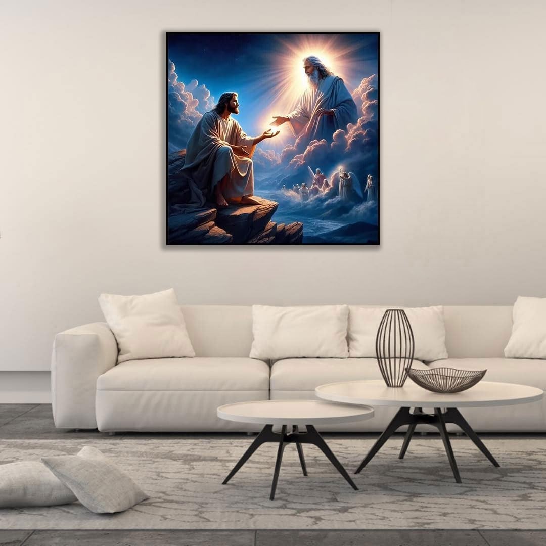 5D Diamond Painting Jesus Art Kit, Create Your Inspirational DIY Decor 13.7×13.7