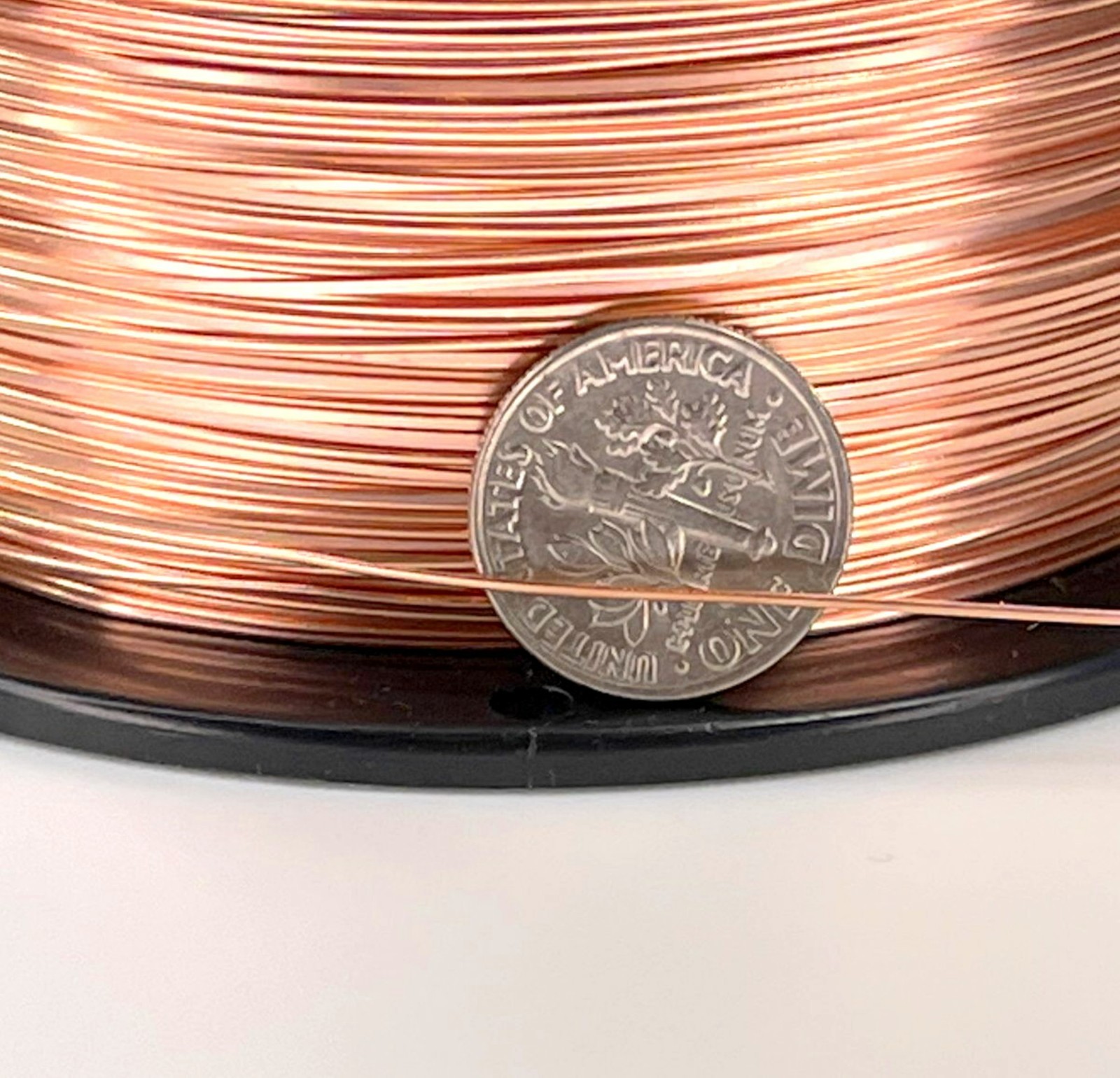 Copper Wire, HALF ROUND, 22 Gauge, Dead Soft, Copper Jewelry Wire, 20 Feet, 28