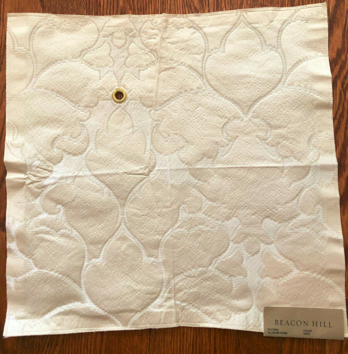 BEACON HILL Blossom Frame in Ivory 16 1/2 x 17 1/4″ Fabric Sample