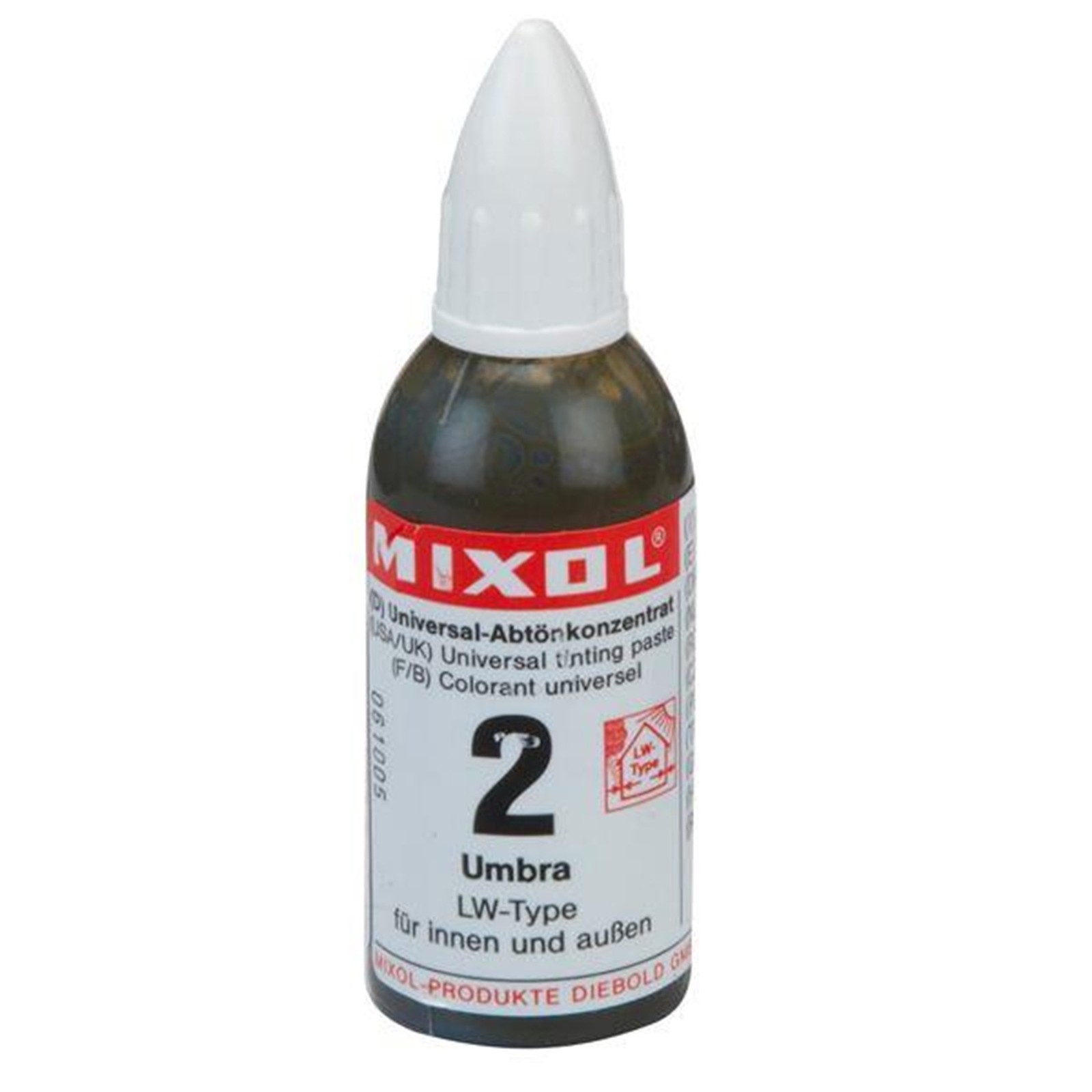Mixol Universal Umber Tint 02 0.7 Fl Oz Highly Concentrated Colorfast Paint