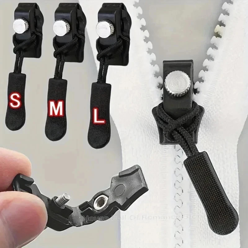 12 Pack Universal Quick Fix Zipper Repair Kit Detachable Slider Replacement**