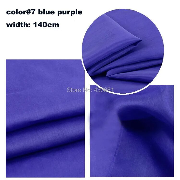 Solid Color Silk / Cotton 55” By Yards Natural Silk Cotton Fabric Scarf Lining